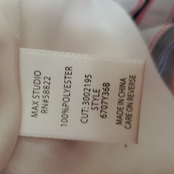 Max Studio Striped Sleeveless Halter Top Size M - Picture 8 of 9